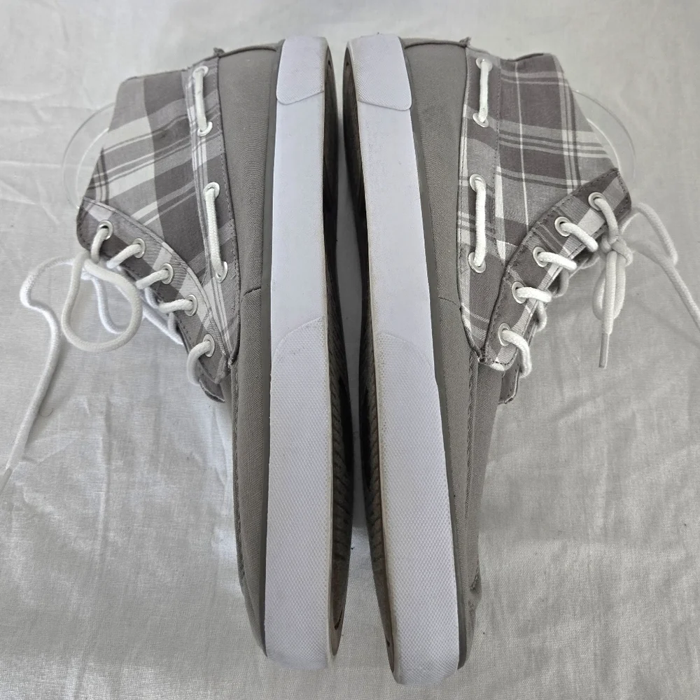 Polo Ralph Lauren Men's Lander Chukka Gray/Gray Plaid Canvas Boots Shoes, 10 D